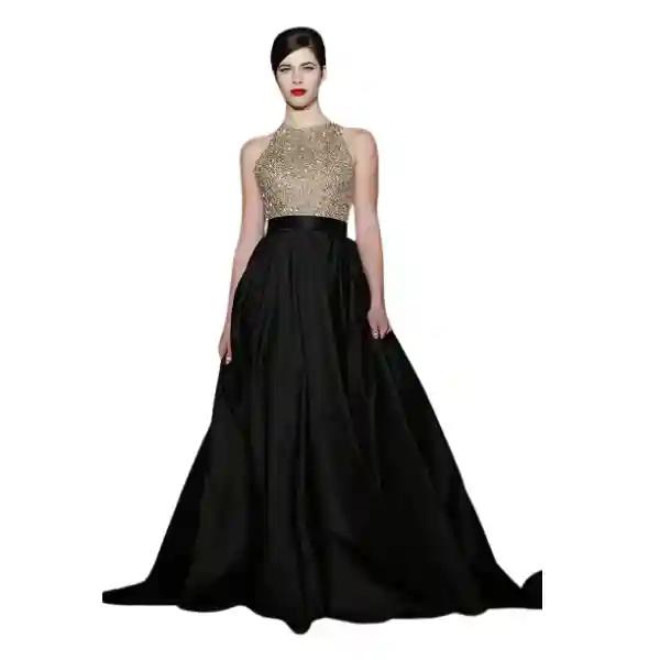 Stunning Full Circle Black Silk Taffeta Skirt – Perfect for Evening Events & Cocktail Parties-L