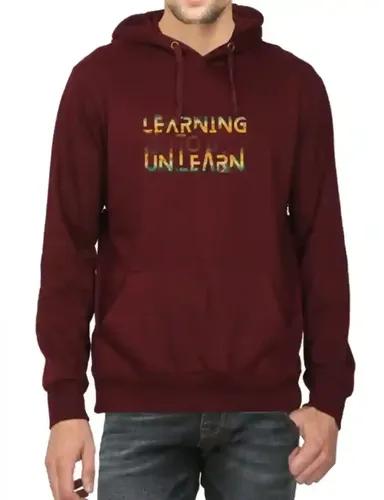 Learning to unlearn - Unisex Hooded sweatshirt hoodie - Maroon - S