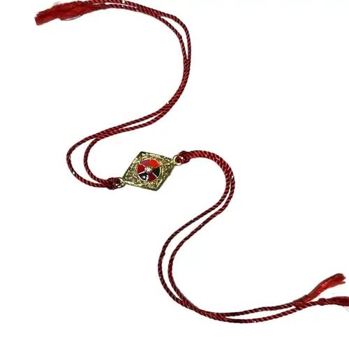 Diamond Shape with Twisted Thread Rakhi