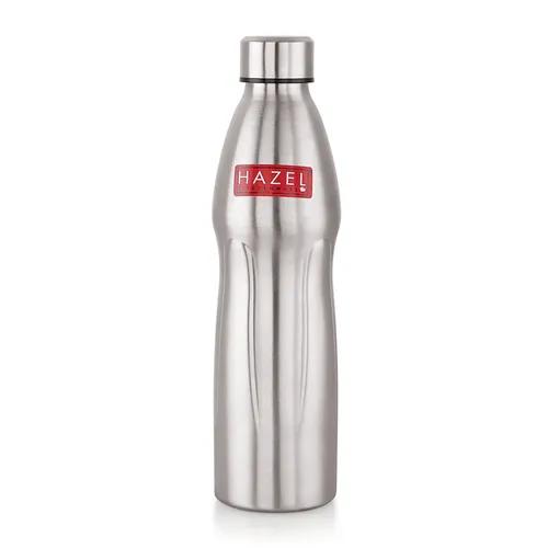 HAZEL Loch S4 Water Bottle 1.1 Litre | Stainless Steel Single Wall Fridge Water Bottle For Office | School | Trekking | Hiking | Travel, 1 Piece