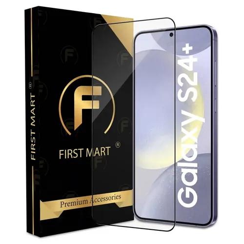 FIRST MART Premium Tempered Glass for Samsung Galaxy S24 Plus 5G with Edge to Edge Coverage and Easy Installation Kit, Pack of 1