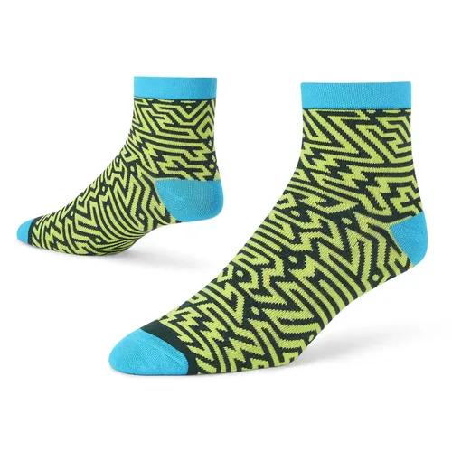 DYNAMOCKS Men's and Women's Combed Cotton Ankle Length Socks (Pack of 1) (Multicolour, Free Size)_Gizmo