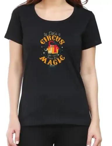 Magic - Women's regular fit Black T-shirt - XS