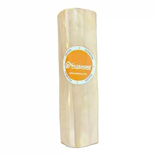 Pujahome White Chandan Sticks Original Sandalwood Sticks Scented Processed Mysore Natural Chandan Wood Lakdi for Pooja Tilak Havan (40-60 Grams)