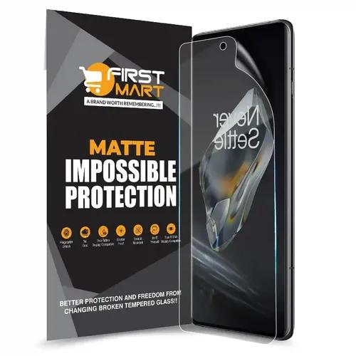 FIRST MART Screen Protector for OnePlus 12 5G - Nanofiber Unbreakable Membrane Case Friendly Full Edge to Edge Screen Coverage & Installation Kit (Matte)