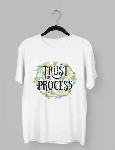 Trust the Process - Unisex Oversized White T-Shirt - White - S