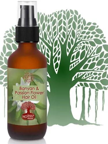 Banyan & Passion Flower Hair Oil Long, Strong and Shiny Hairs.