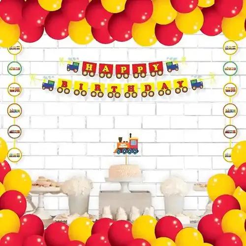 Train Theme Birthday Kit