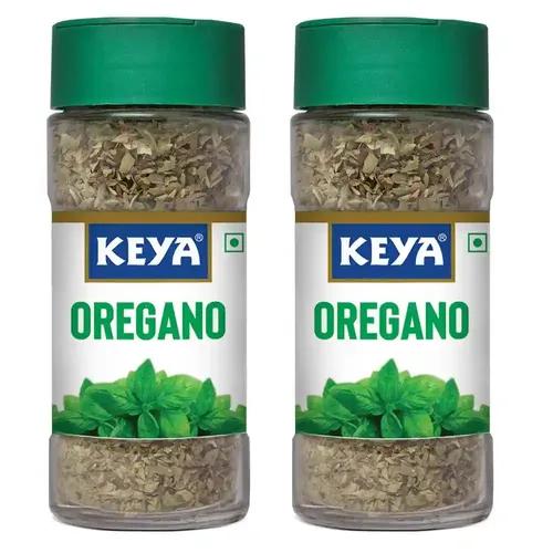 KEYA Oregano (Freeze Dried) Sprinkler, Glass Bottle, 15gm, Pack 2