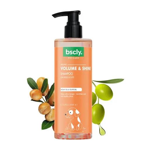 Bscly Volume & Shine Dog Shampoo with Argan Oil & Olive Oil - 100% Natural - 200ml