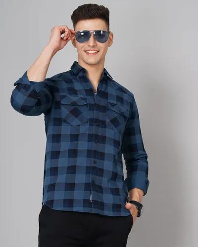 Blue Ruse Checks Shirt - M (38)