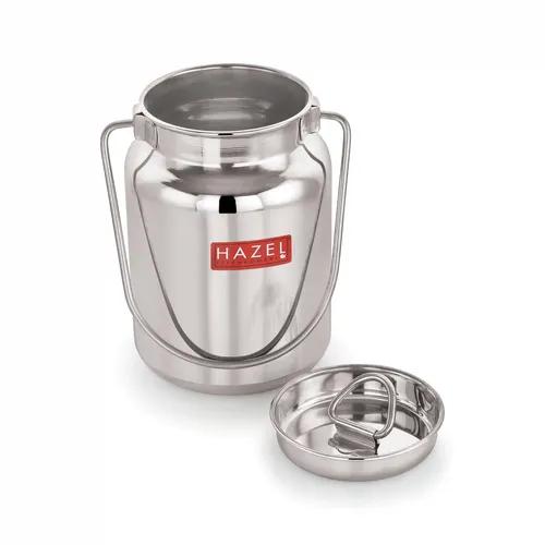 HAZEL Stainless Steel Oil Container for Kitchen | Air Tight Oil Pot Container Storage | Heavy Gauge Oil and Ghee Container | Small Ghee Pot, 250 ML