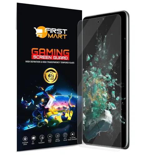 FIRST MART Gaming Screen Guard for OnePlus 10R 5G / 10T 5G / 10R Prime Edition (6.7 Inch) Impossible Flexible Fiber Case Friendly Temper Glass |Crystal Clear